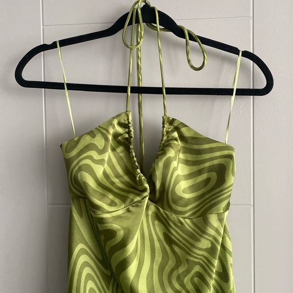 GARAGE 70s Style Halter Dress - Picture 2 of 5